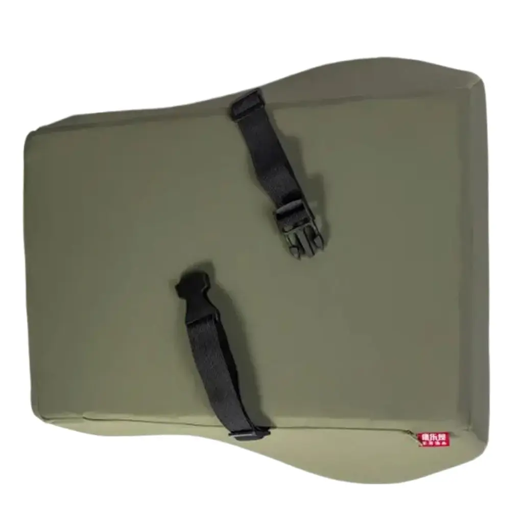 Подушка для спины Yiwu Minimal Memory Foam 45х40х12 см оливковая - фото 4