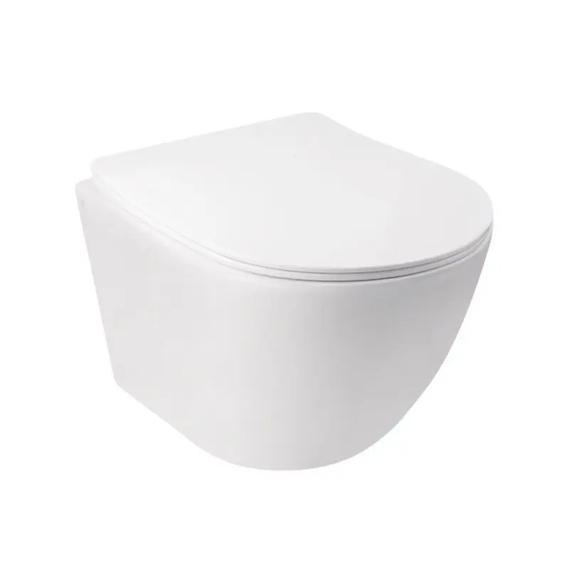 Набор Qtap инсталляция 3 в 1 Nest QT0133M425 с панелью смыва линейной QT0111M08V1091MB + унитаз с сиденьем Jay QT07335176W, Белый - фото 3