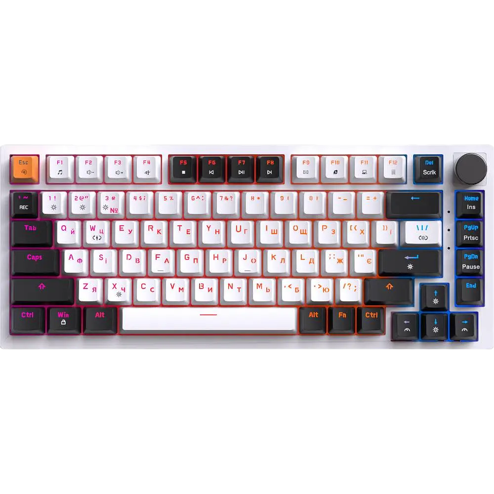 Клавіатура GamePro MK160W Red Hot-Swap RGB White - фото 4