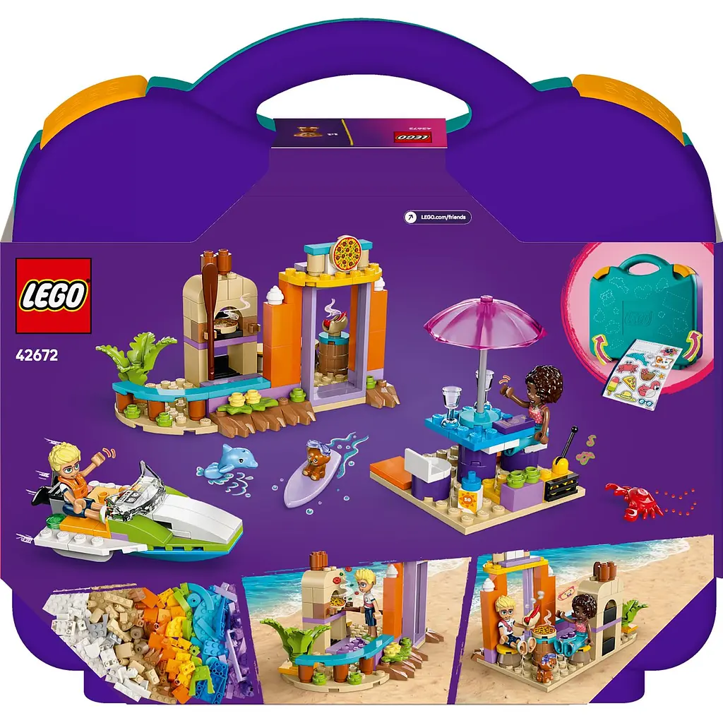 Конструктор LEGO Friends Творча валіза для подорожей і відпочинку на пляжі 188 деталей (42672) - фото 2
