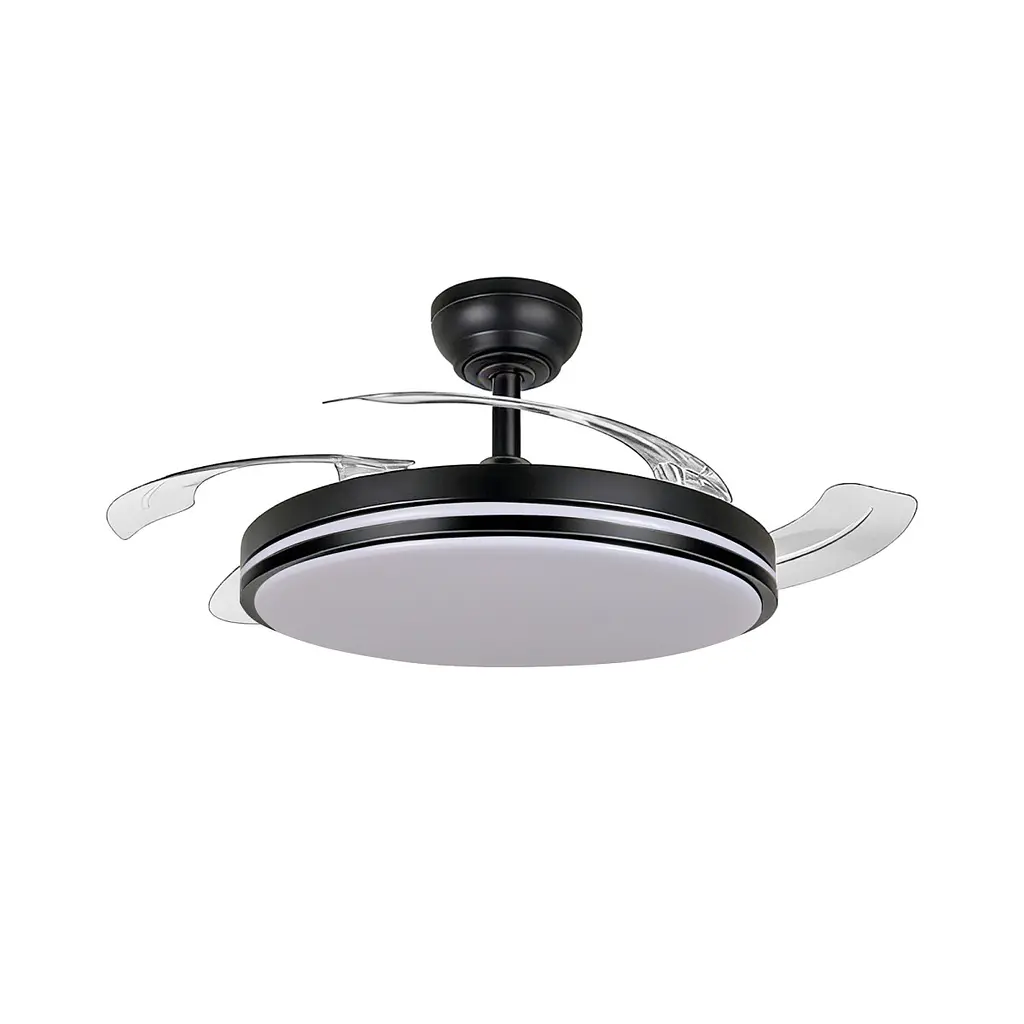 LED Світильник з вентилятором VIDEX CLF01 60W 3000K-4200K-6000K Black
