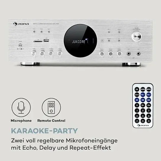 Підсилювач цифровий Auna AMP-218 BT Digital Surround Amplifier (10036138) - фото 4