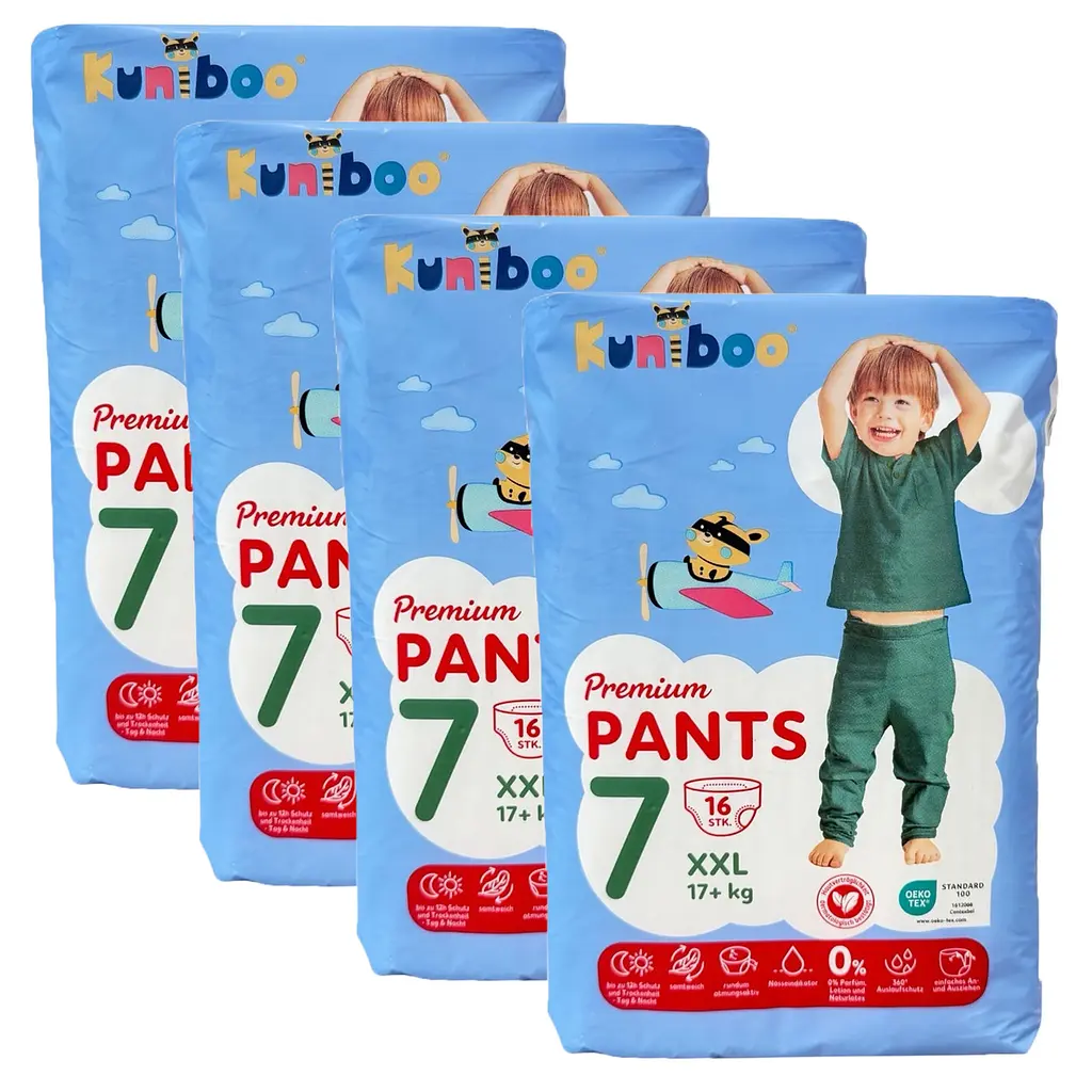 Трусики Kuniboo Premium 7 XXL (17 + кг), 64 шт