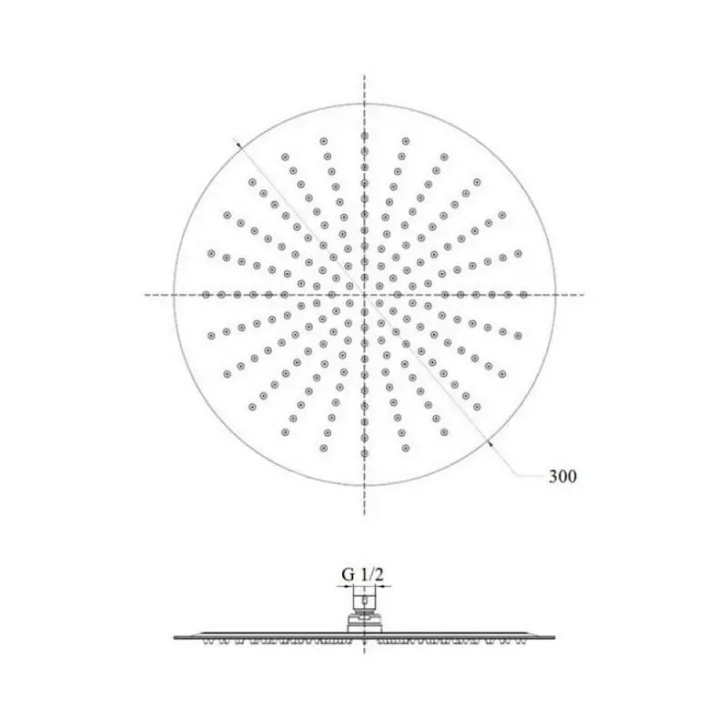 Лійка для верхнього душу Lidz (CRM) 51 10 103 30 - фото 2