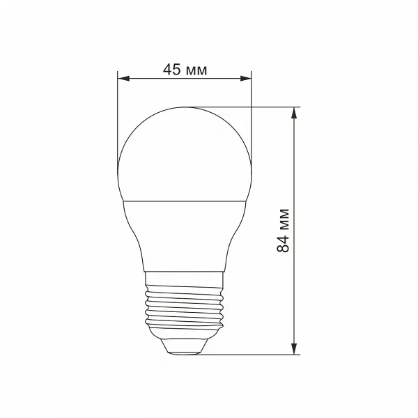 LED лампа VIDEX G45e 3.5W E27 4100K - фото 3