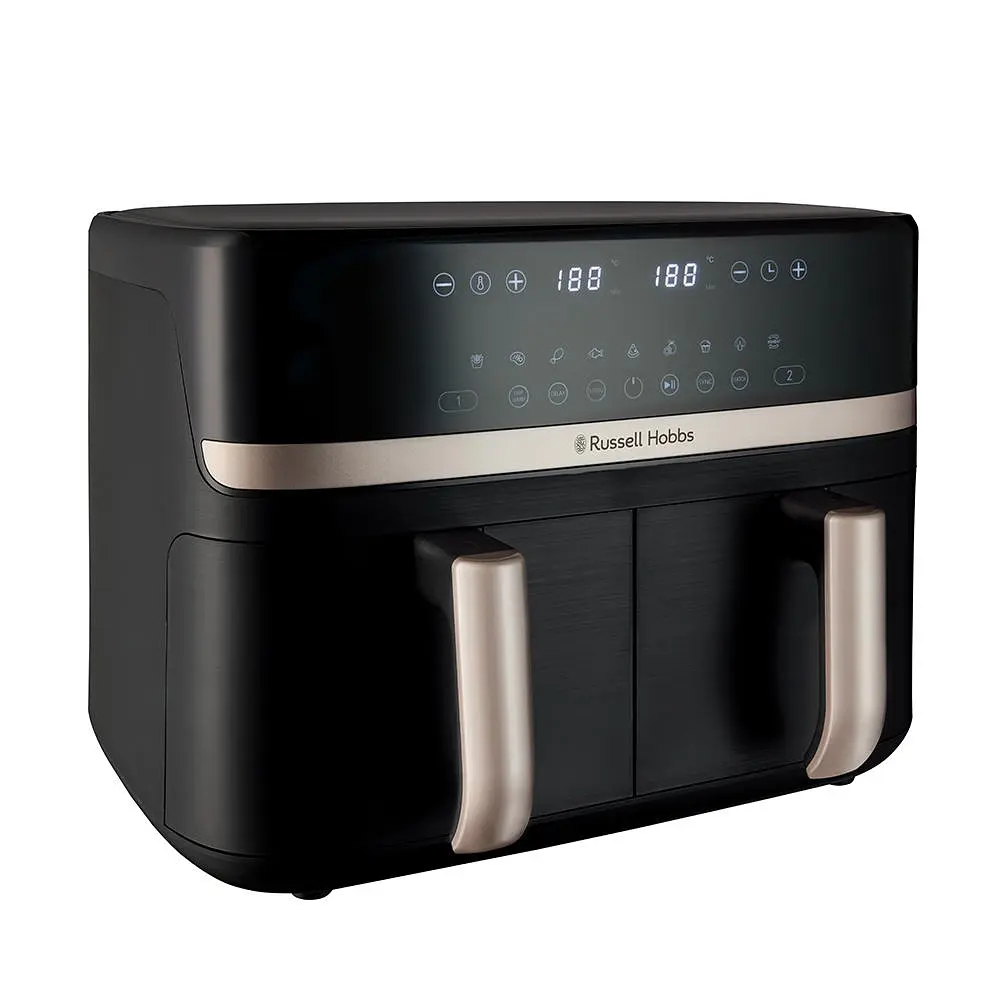 Мультипіч Russell Hobbs Satis Fry DualBaske чорний 2800 Вт (27680-56) - фото 2