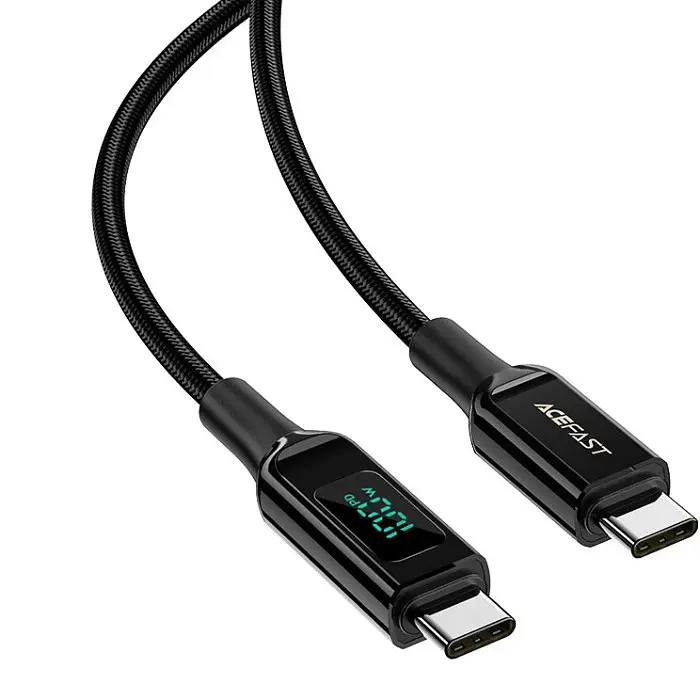 Кабель USB 2.0 Type-C M-M, 2 м, 100W, with display, C6-03 Acefast - фото 2