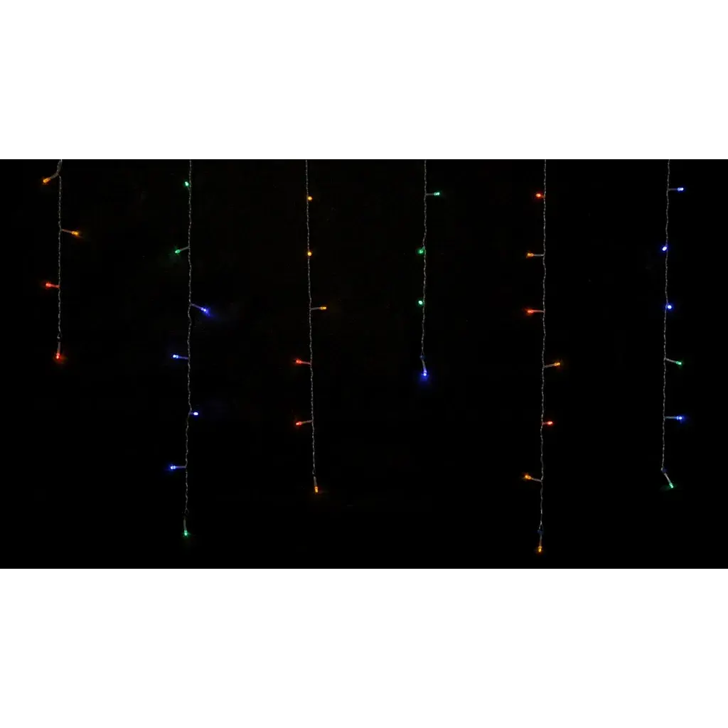 Гірлянда Delux ICICLE 100 LED C 3.2х0.7 м Мульти/Прозорий IP20 (90015254) - фото 2