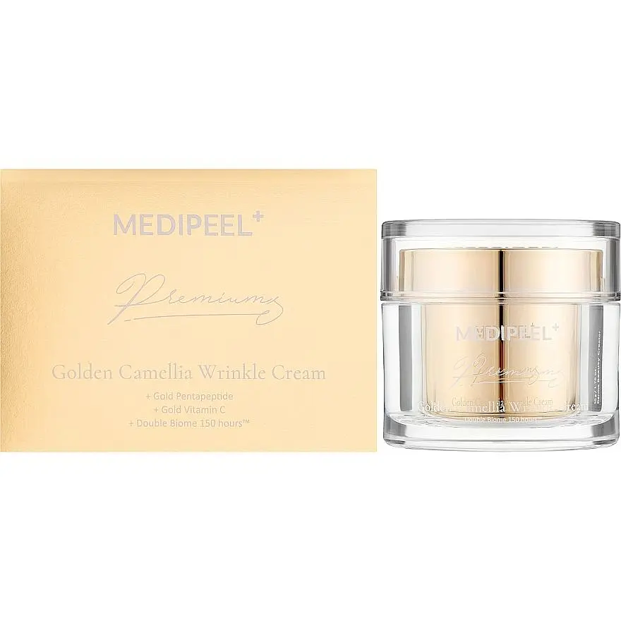 Крем для лица Medi-Peel Premium Golden Camellia Wrinkle Cream от морщин 50 г - фото 2