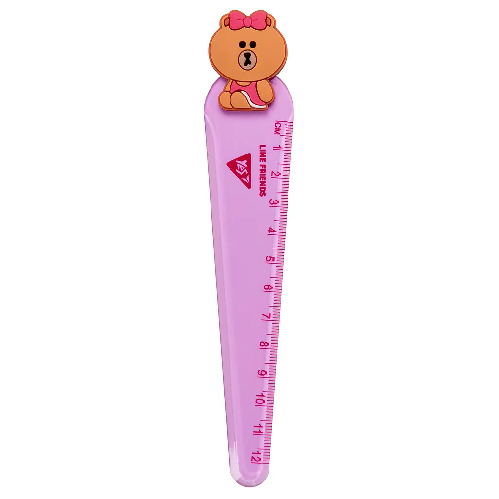 Лінійка пластикова, 12 см Line Friends 370642 Yes