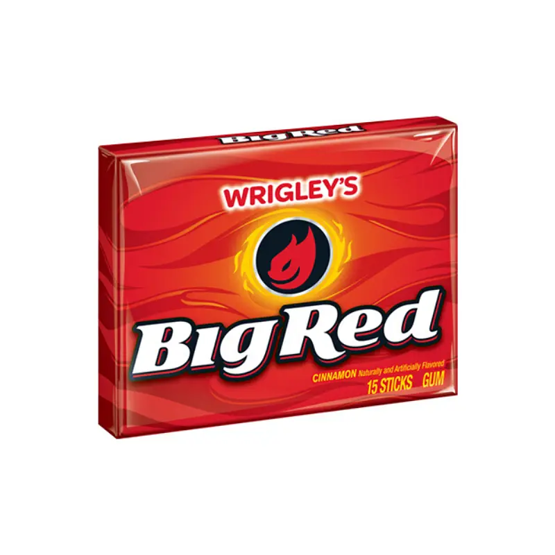 Гострі Жуйки wrigley's Big Red Chewing Gum 15gum (BBD 03.2025)