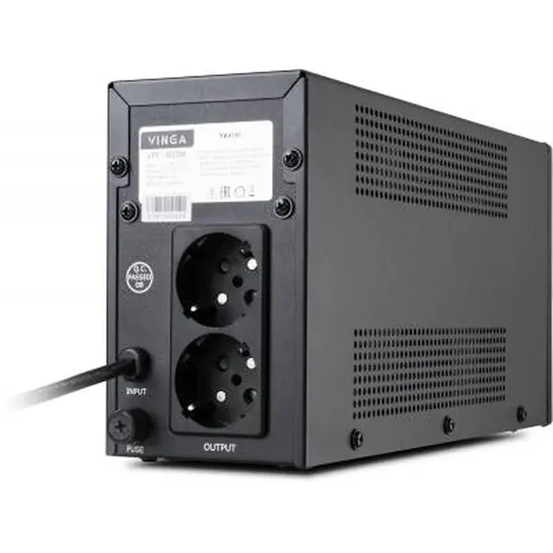 Пристрій безперебійного живлення Vinga LED 800VA metal case (VPE-800M) - фото 4