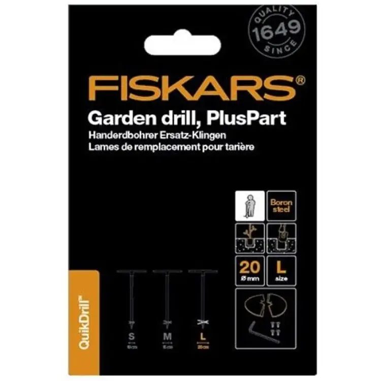 Леза Fiskars QuikDrill Plus Part L великі 200 мм  (1000641) - фото 2