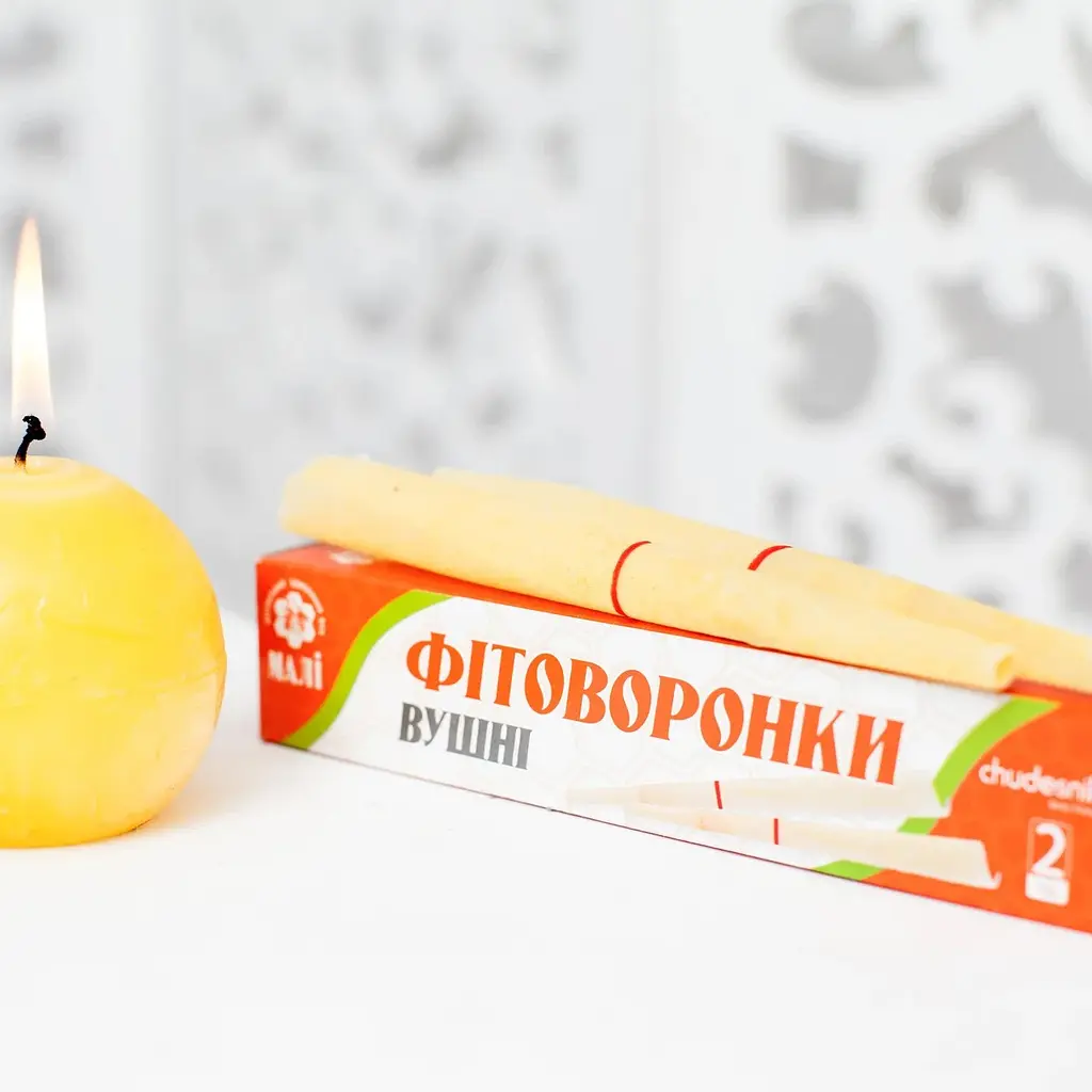 Вушні фитоворонки Чудесник маленькі засіб від вушних пробок фіто-воронка для вуха - фото 2