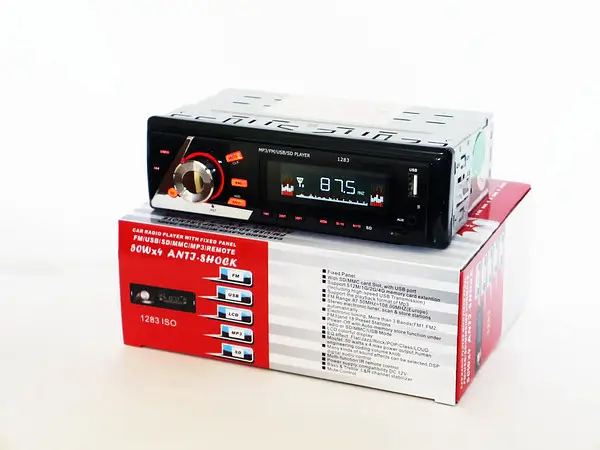 Автомагнитола с тюнером FM в режиме стерео XPRO 1283 ISO USB SD/TF AUX FM радио 4 x 50W черный (lp-90994_446) - фото 7