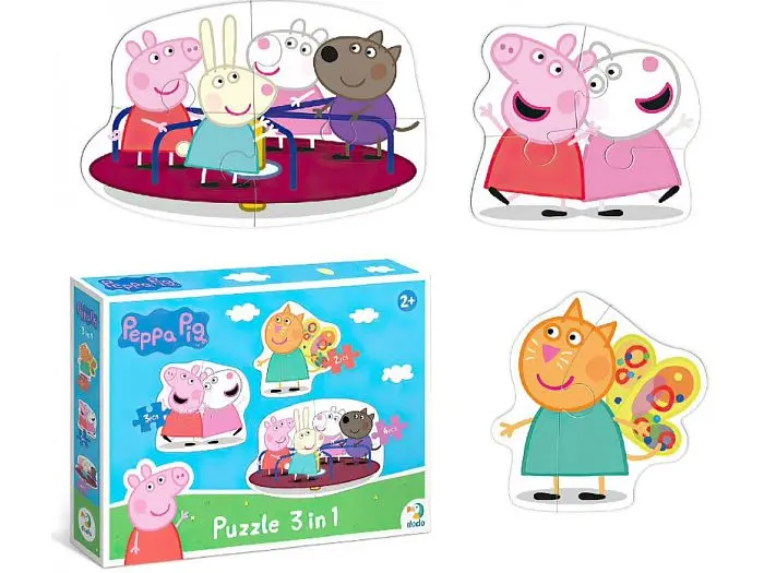 Пазли 3 в 1 Peppa Pig, DoDo, 2-3-4 ел.