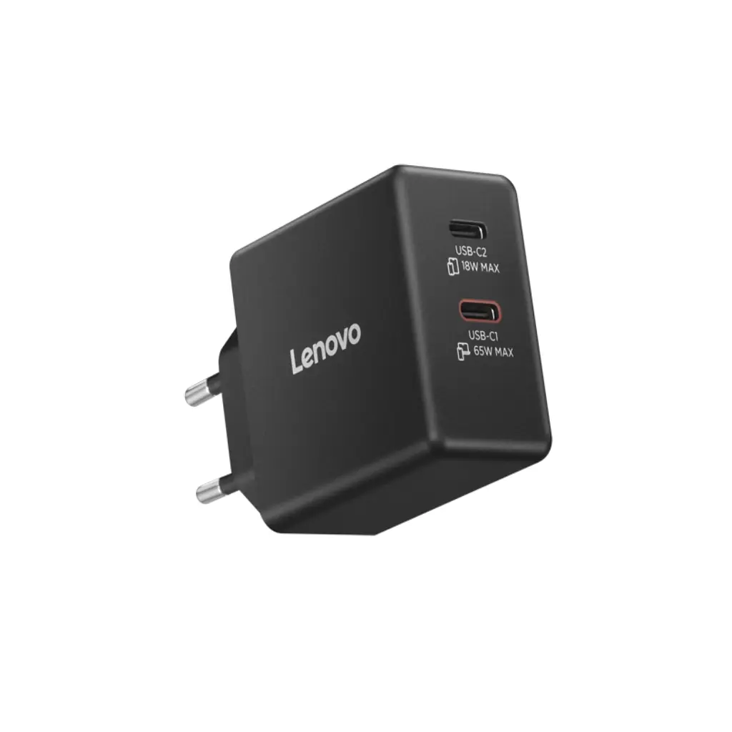 Блок живлення до ноутбуку Lenovo Dual USB-C 65W GaN Charger (40AW065BEU) - фото 6