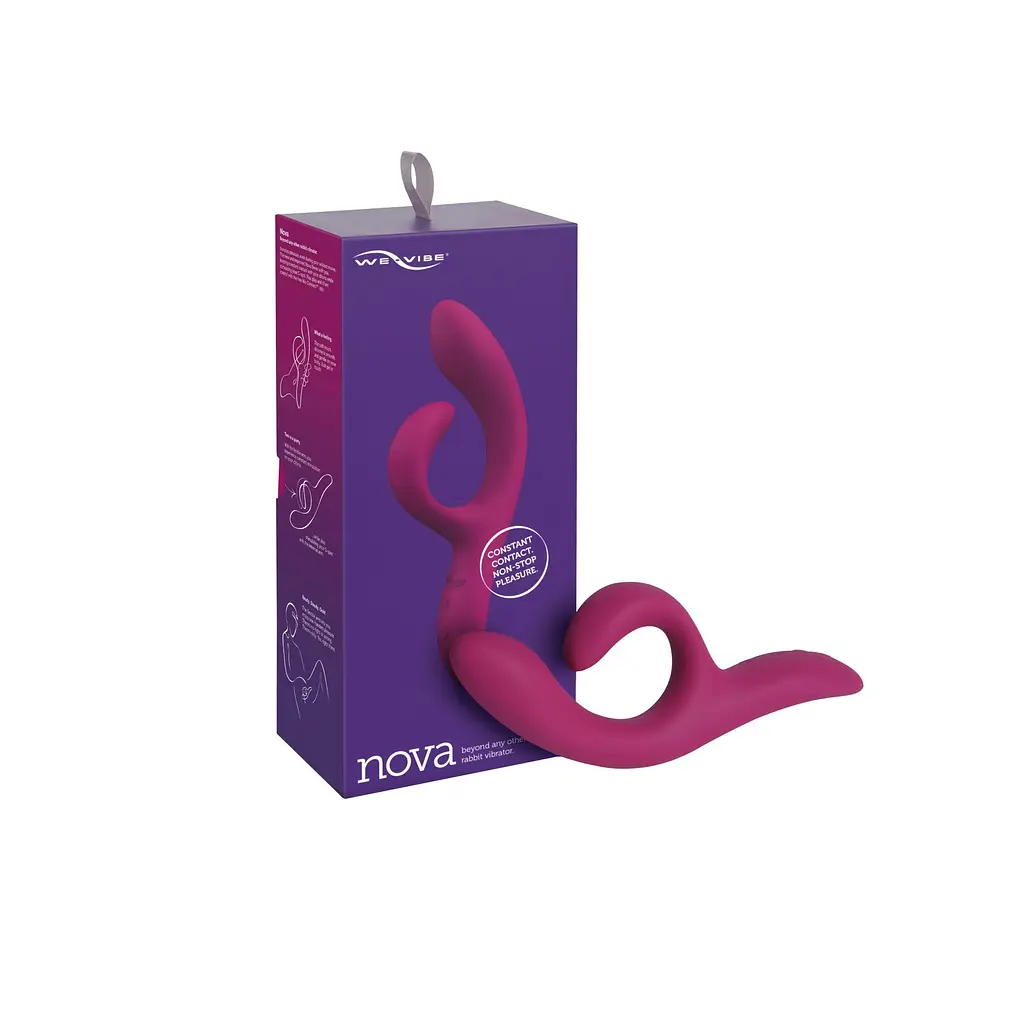 Смарт вібратор-кролик We-Vibe Nova Fuchsia, ергономічний, регульований кут нахилу стовбура - фото 8