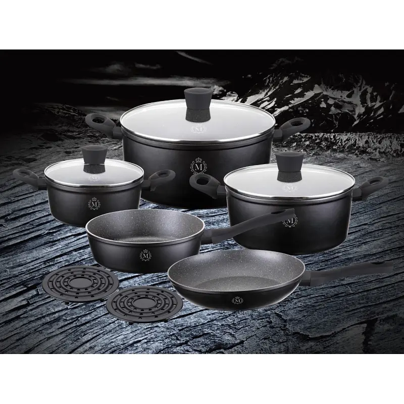 Набір посуду Meisterklasse Granite Touch Line MK-1013 10 предметів - фото 3