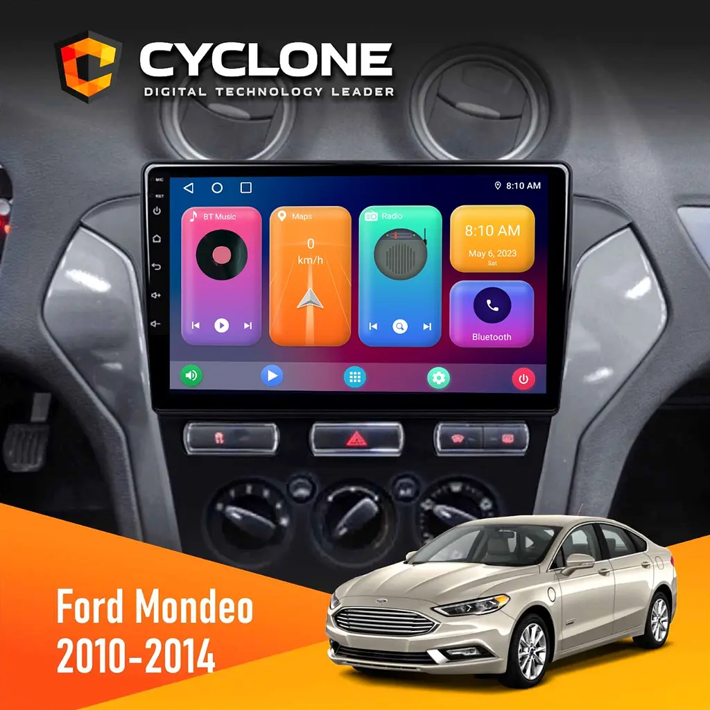 Штатна магнітола Ford Mondeo 2010-2014 Cyclone C10-001 2x32 CPL Cyclone (НФ-00004256)
