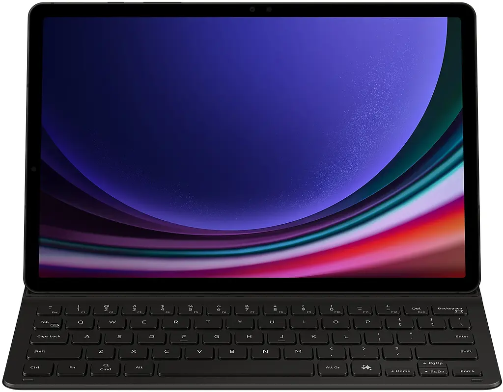 Чохол-клавіатура Samsung Book Cover Keyboard Slim Ai Key для Galaxy Tab S9 11.0 (X710/X716) / Tab S9 FE 10.9 (X510/X516) / Tab S10 FE 10.9 (X520/X526) / Tab S10 Lite 10.9 (X400/X406) Black DE/UKR (EF-DX720BBGGDE)