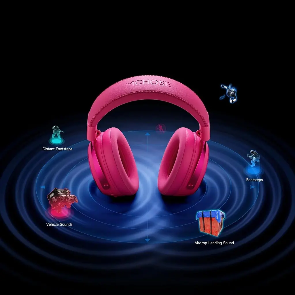 Игровые наушники MCHOSE X9 Rose Red (MC-X9-3) - фото 3