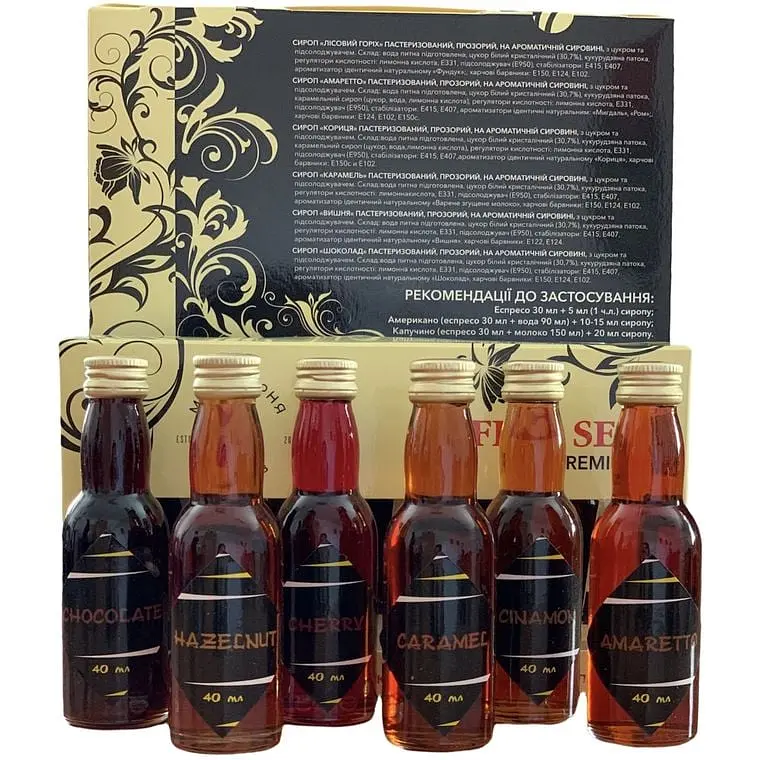 Набор сиропов Red&Black Кофе (6 шт. х 0.04 л) - фото 2