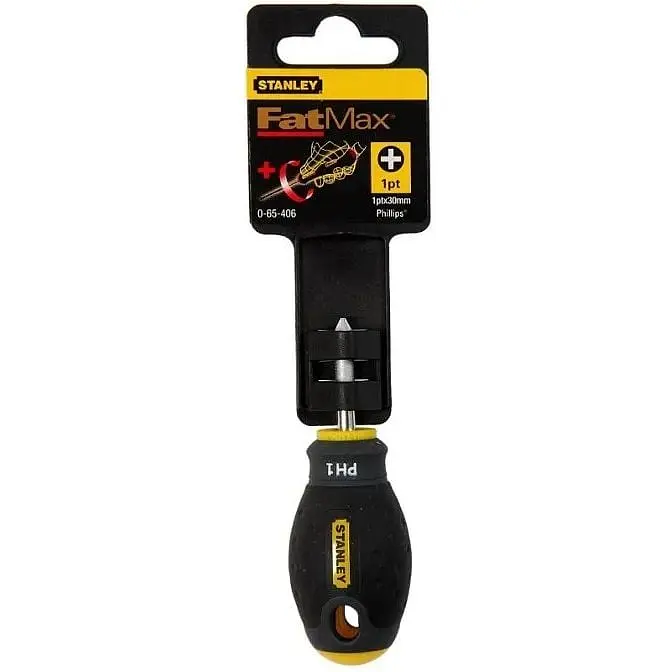Отвертка крестовая Stanley FatMax Stubby Phillips PH1х30 мм (0-65-406) - фото 2