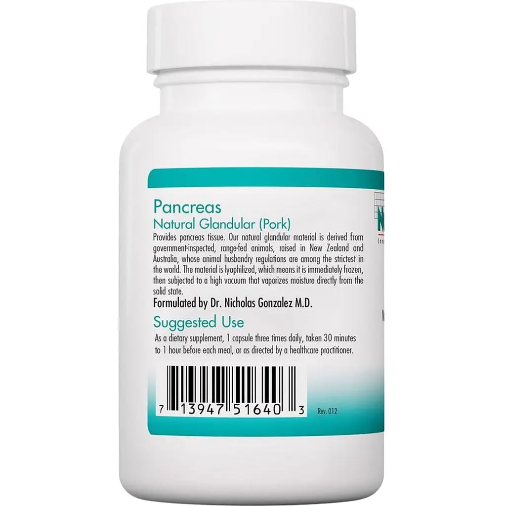 Поджелудочная железа свиная Nutricology Pancreas 60 капсул (ARG-51640) - фото 3