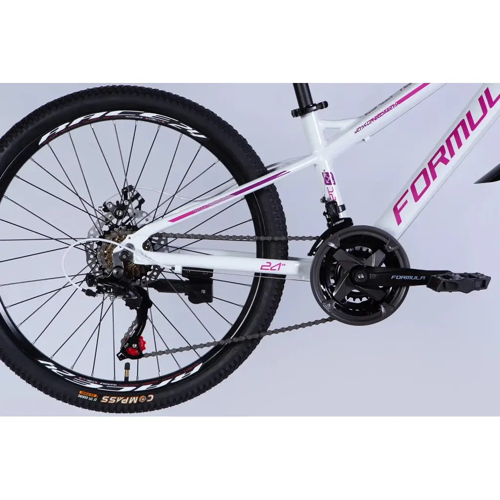 Велосипед Formula 24" BLACKWOOD DD FR рама-12.5" AL 2026 біло-рожевий (OPS-FR-24-444) - фото 5