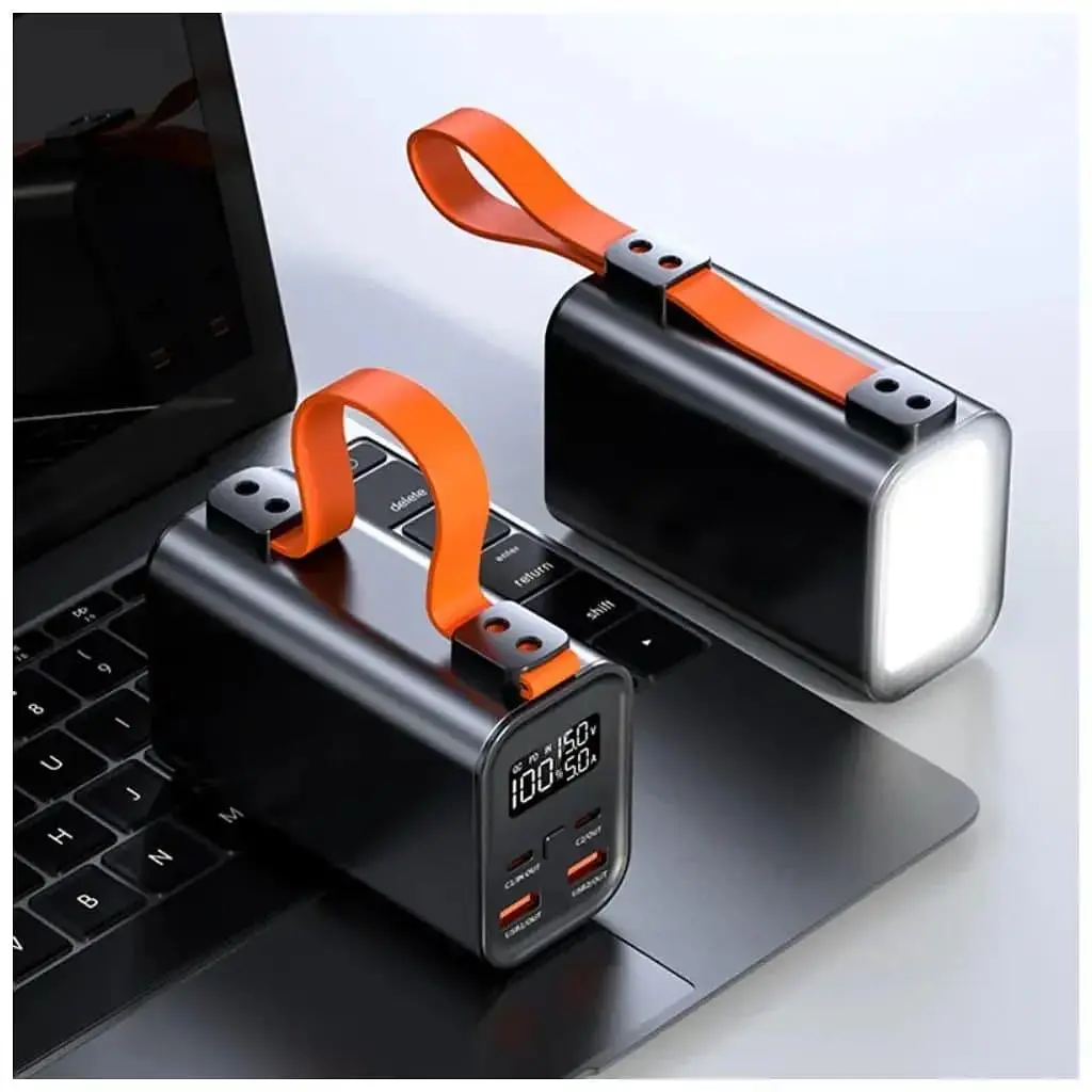 Павербанк Atria Black-orange 60 000 mAh / 100 Вт (WPD-101) - фото 4