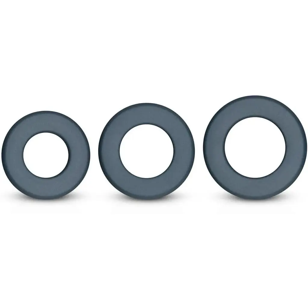 Набор эрекционных колец BOners 3-Piece Hefty Cock Ring Set - фото 4