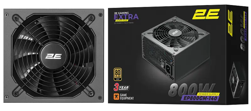 Блок живлення 2E Extra Power 2E-EP800GM-140 800W 80+ Gold (2E-EP800GM-140) - фото 2