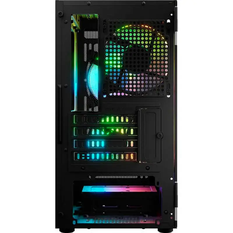 Корпус для ПК Logic concept PORTOS MESH+GLASS ARGB fans 3x120mm BLACK (AM-PORTOS-10-0000000-0002) - фото 10