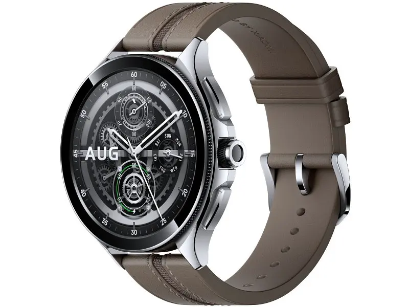 Смарт-годинник Xiaomi Watch 2 Pro Bluetooth Silver Case with Brown Leather Strap (BHR7216GL) - фото 3