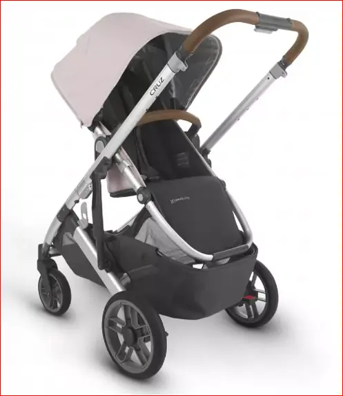 Універсальна коляска 2 в 1 UPPAbaby CRUZ 2, ALICE (пилово-рожевий | срібляста рама | руда шкіра) на замовлення 5-10 днів - фото 11