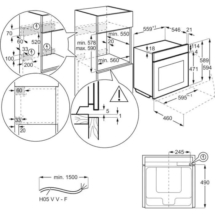 Духова шафа Electrolux EOF3H50BK - фото 11