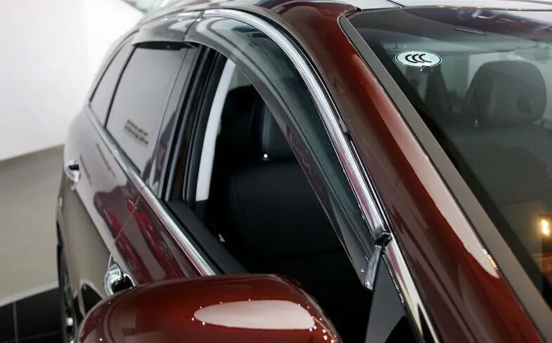 Дефлектори вікон вітровики Kia Sorento 2015- З Хром Молдінгом - фото 2