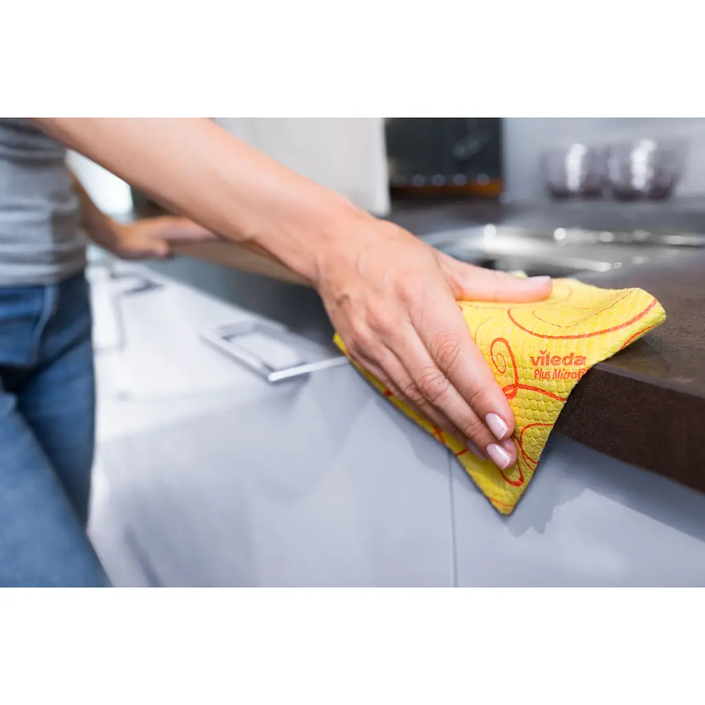 Серветки для прибирання Vileda Ultra Fresh антибактеріальні універсальні 2 шт (4023103239593) - фото 3