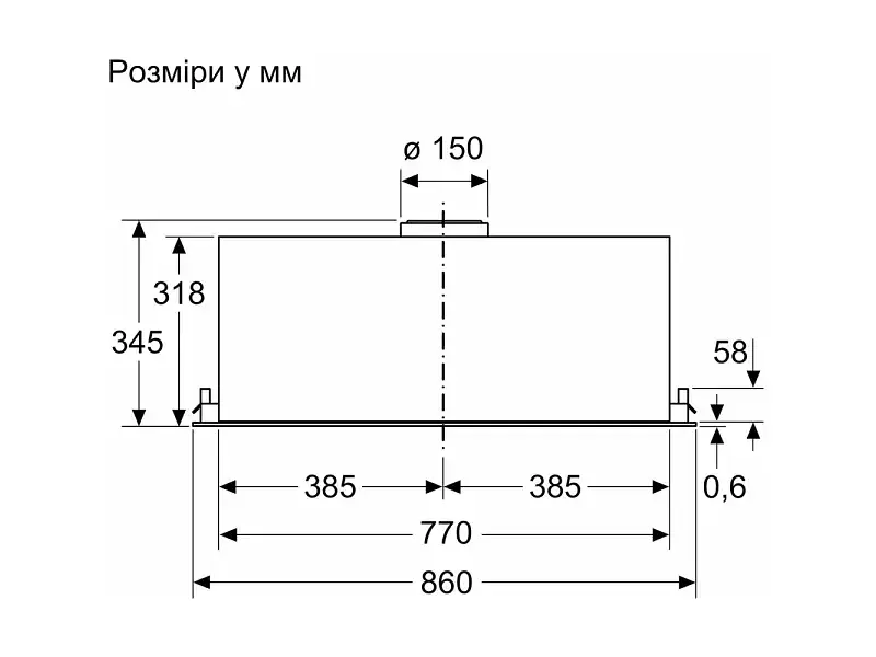 Витяжка вбудована Siemens LB88NPC60 - фото 7