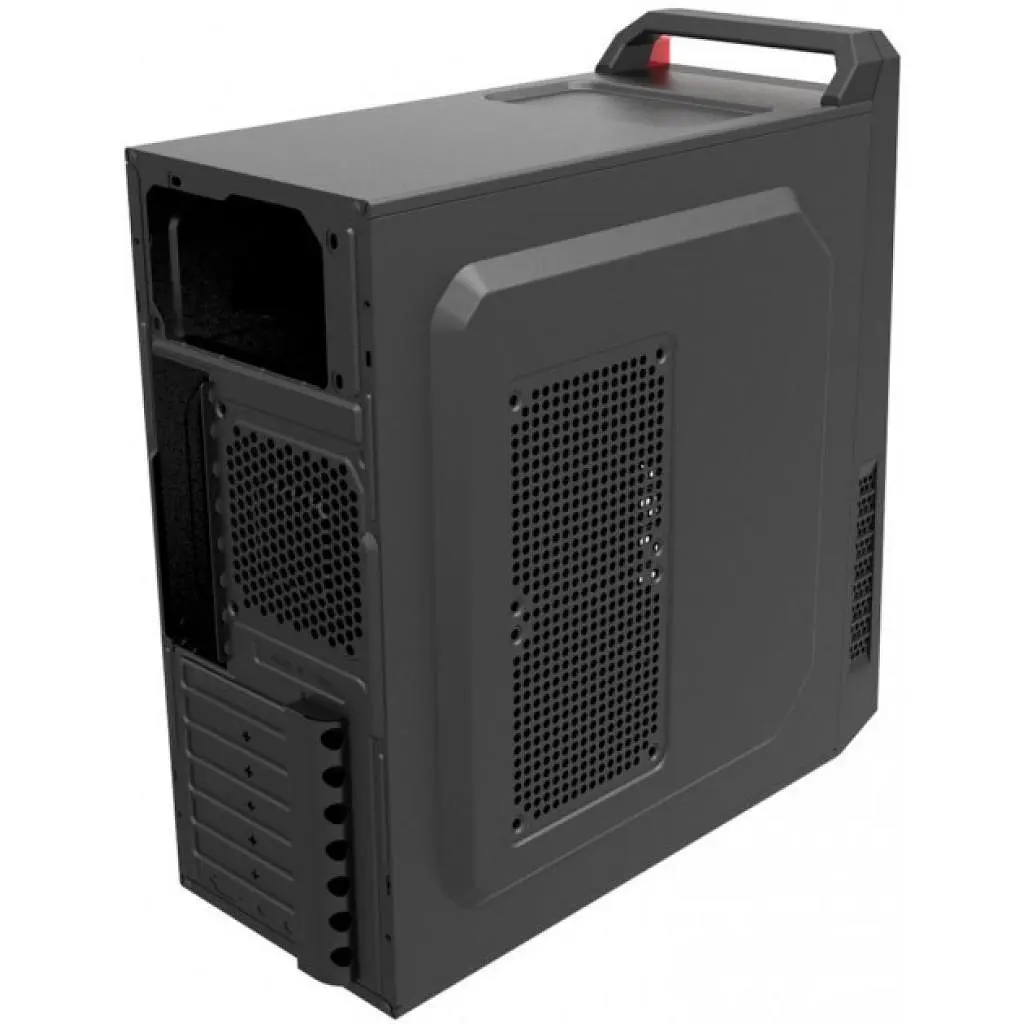 Корпус GameMax MT523R-NP-U3 Black, без БЖ, Mid Tower, ATX / Micro ATX / Mini ITX, 1хUSB 2.0, 1хUSB 3.0, 431x200x450 мм, 0.5 мм, 3.3 кг - фото 3