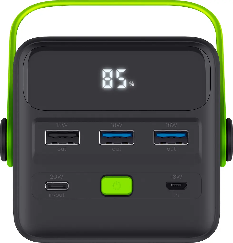 Trust Акумулятор портативний літій-іонний power bank Redoh XXL, 50000мА·год, 3хUSB-A/USB-C, 20W, чорний - фото 6