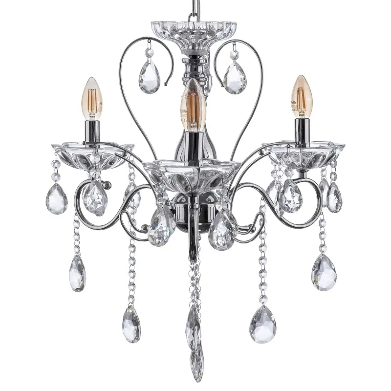 Люстра свеча Brille подвесная хрустальная E14 40W (BCL-669S/3) - фото 4