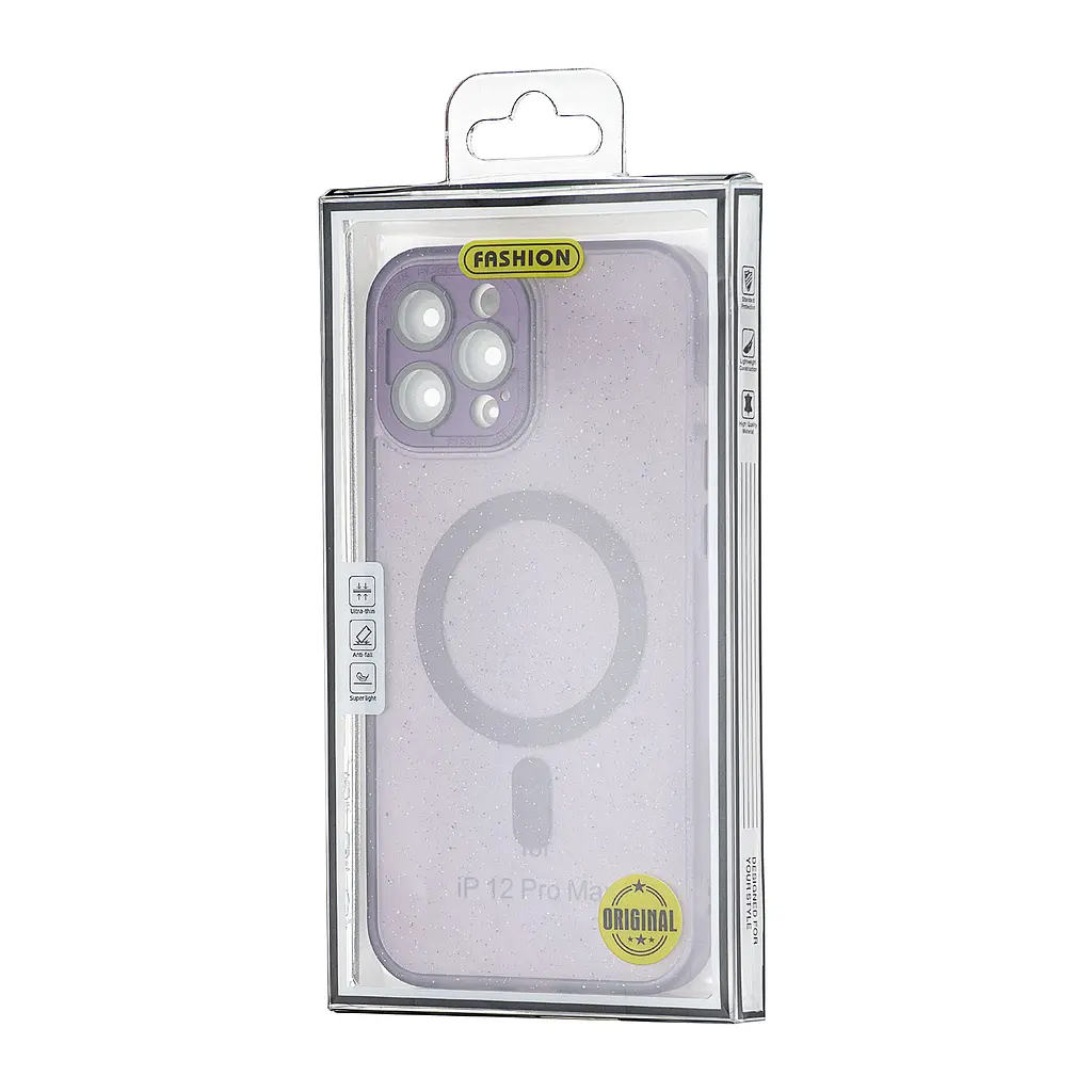 Чохол Splatter with MagSafe Protected Camera iPhone 12 Pro Max Purple - фото 2