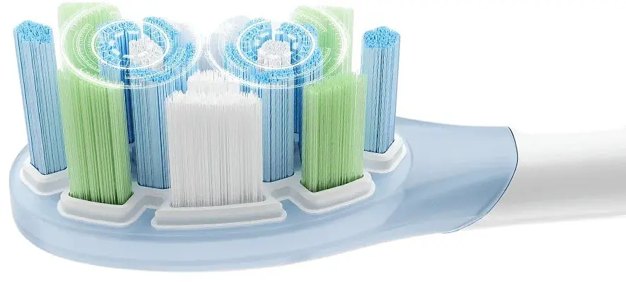 Насадки стандартні (Clean) набір 3 штуки для зубної щітки Xiaomi Oscillation Electric Toothbrush Replacement Heads (BHR9817TY) - фото 4