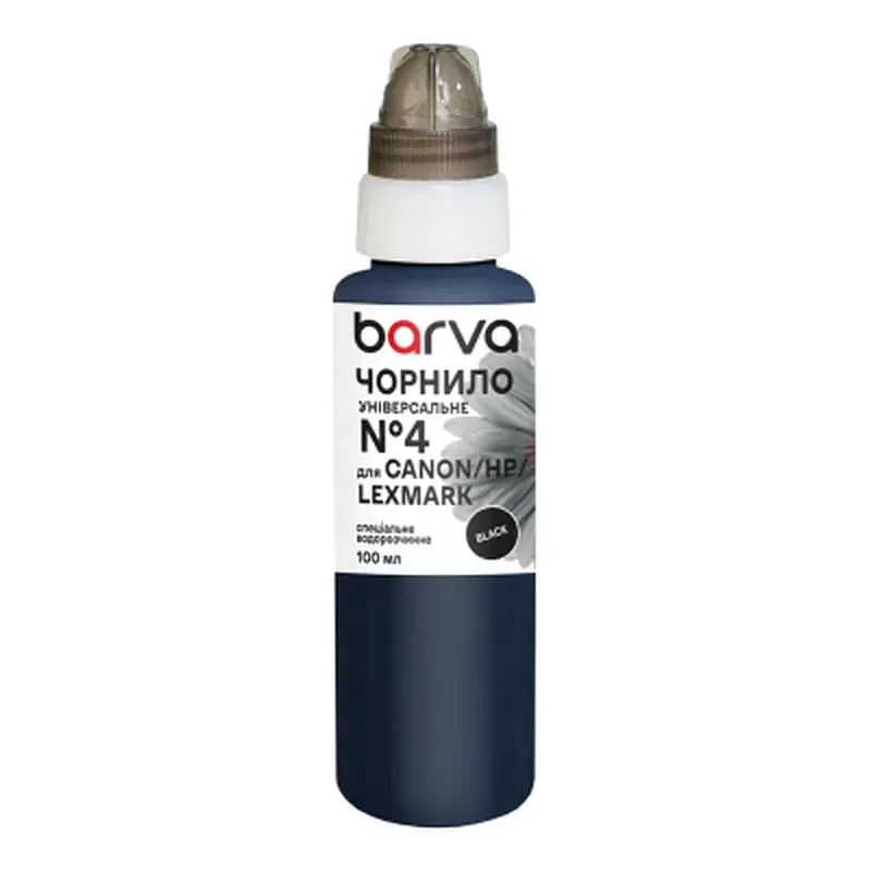 Чорнило Barva Canon/HP/Lexmark 4 100 мл, unsversal, black (CU4-471e)