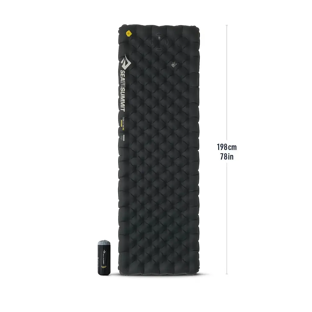 Надувной коврик Sea To Summit Ether Light XR Pro Insulated ASC Mat Large Rectangular Black (1033-STS ASL051142-320105) - фото 3
