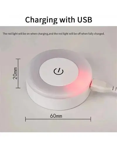 Лампа світильник нічник LED SK із сенсорним перемикачем MicroUSB KAR24 • Настільний LED нічник для дому, спальні та дитячої - фото 3