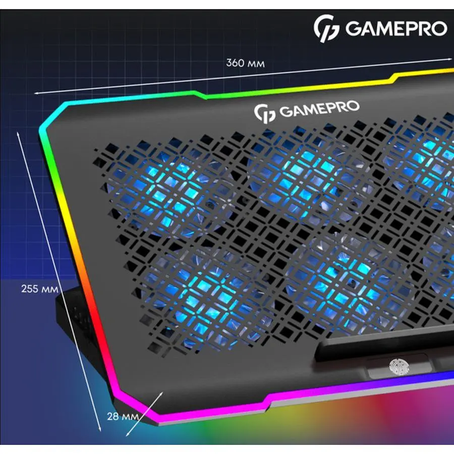 Охлаждающая подставка для ноутбука до 15,6 дюйма GamePro GPCP-660 6xfans - фото 11