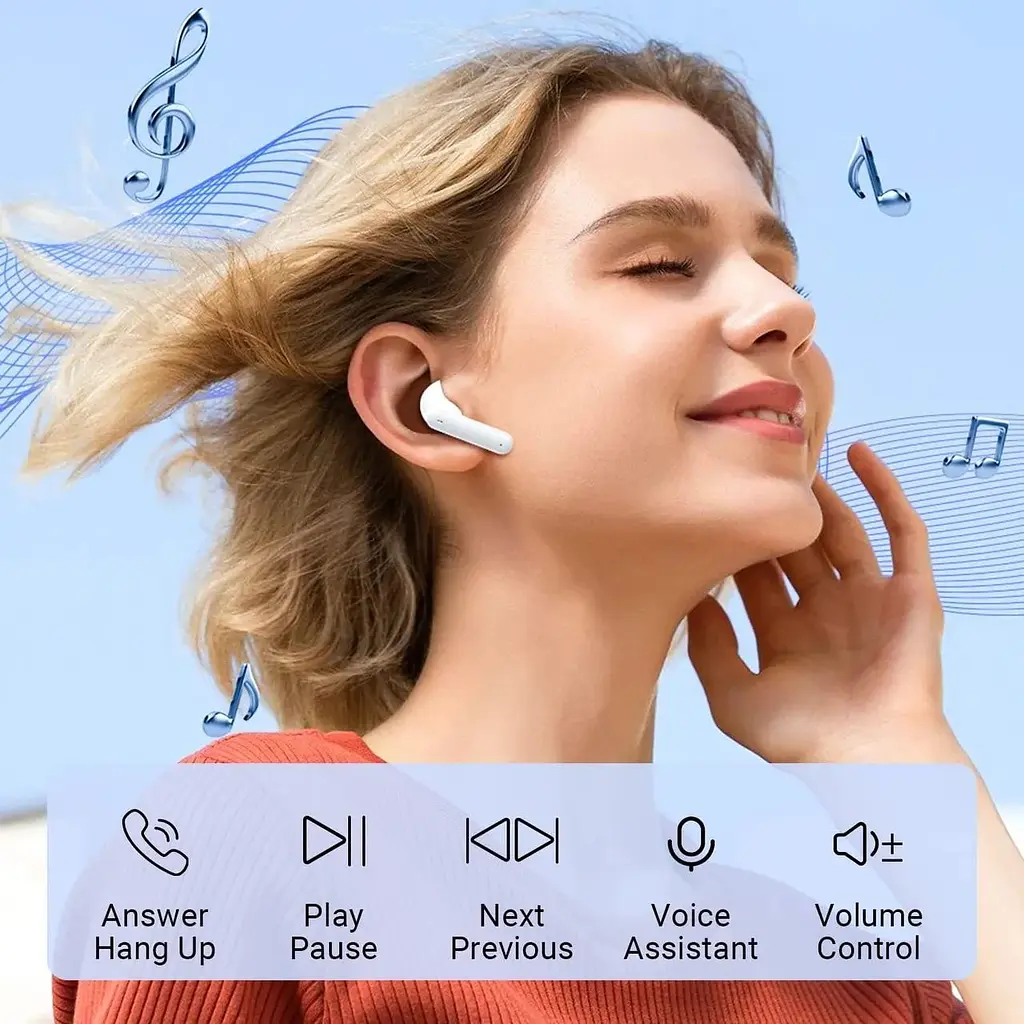 Бездротові навушники Bluetooth 5.3 з 4 мікрофонами - фото 3